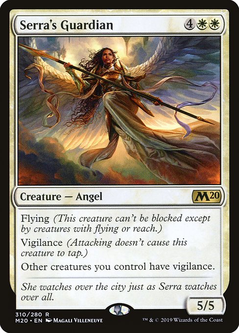 Core Set 2020 - 310 - Serra's Guardian - Rare - W - Non-foil
