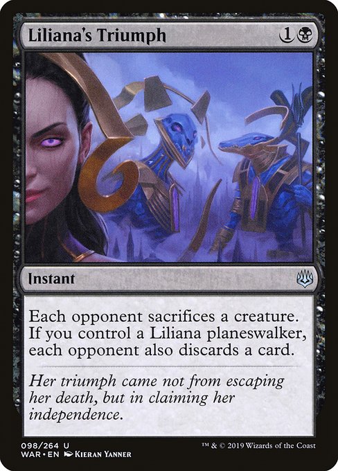 War of the Spark - 98 - Liliana's Triumph - Uncommon - B - Non-foil