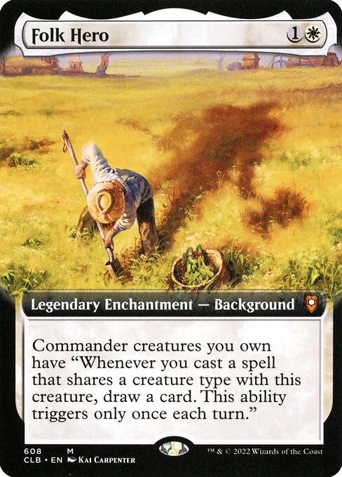 Commander Legends: Battle for Baldur's Gate - 608 - Folk Hero - Mythic - W - Non-foil