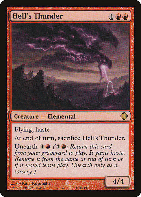 Shards of Alara - 103 - Hell's Thunder - Rare - R - Non-foil