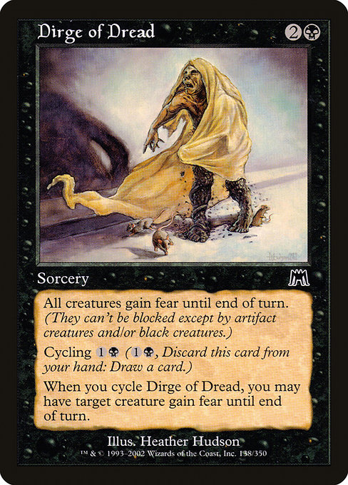 Onslaught - 138 - Dirge of Dread - Common - B - Non-foil