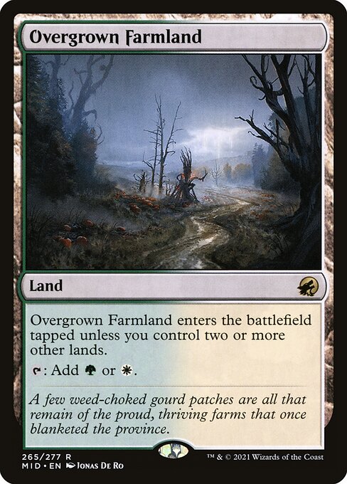 Innistrad: Midnight Hunt - 265 - Overgrown Farmland - Rare - C - Non-foil
