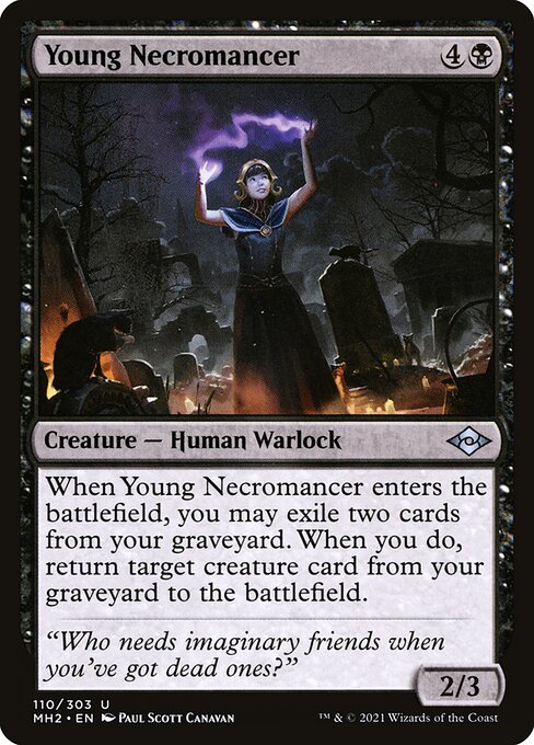 Modern Horizons 2 - 110 - Young Necromancer - Uncommon - B - Non-foil
