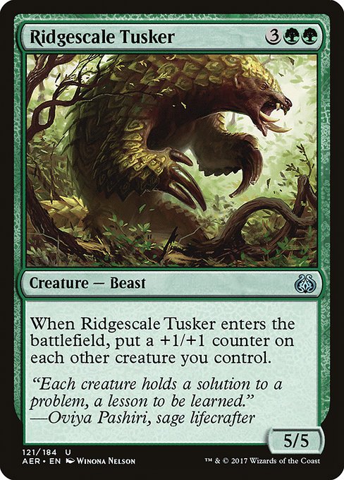 Aether Revolt - 121 - Ridgescale Tusker - Uncommon - G - Non-foil