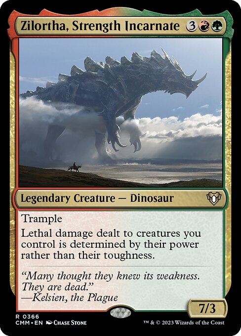 Commander Masters - 366 - Zilortha, Strength Incarnate - Rare - RG - Non-foil