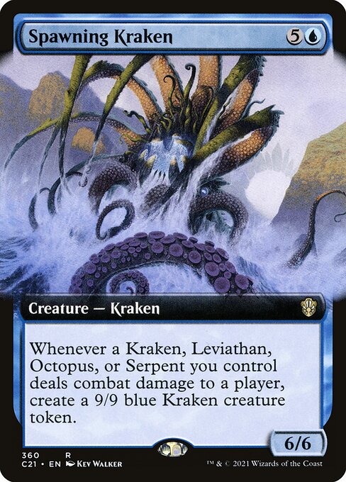 Commander 2021 - 360 - Spawning Kraken - Rare - U - Non-foil