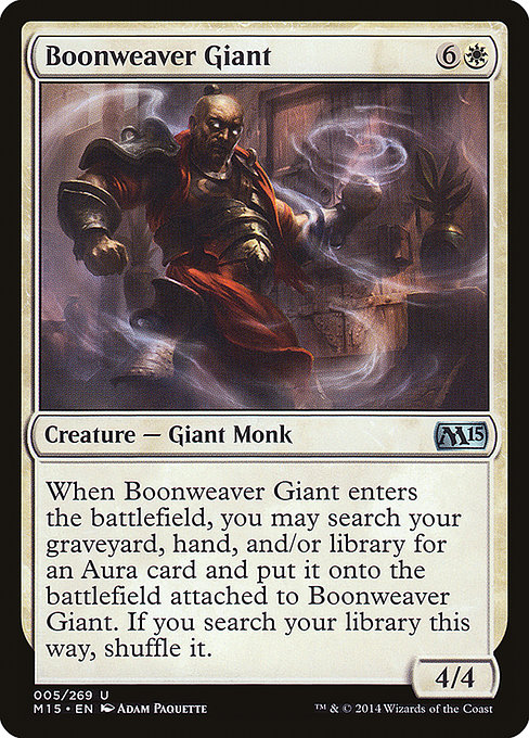 Magic 2015 - 5 - Boonweaver Giant - Uncommon - W - Non-foil