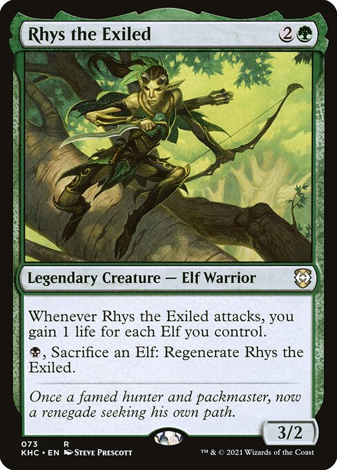 Kaldheim Commander - 73 - Rhys the Exiled - Rare - G - Non-foil
