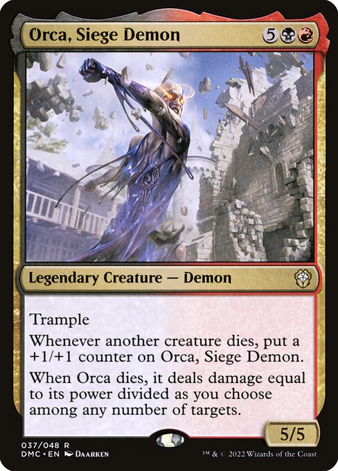 Dominaria United Commander - 37 - Orca, Siege Demon - Rare - BR - Non-foil