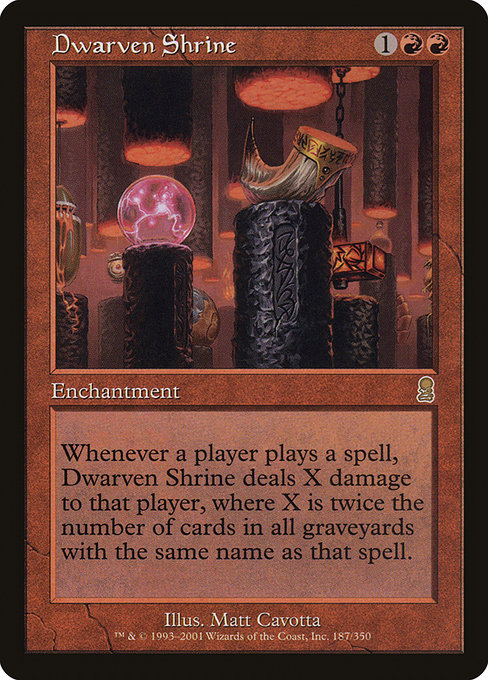 Odyssey - 187 - Dwarven Shrine - Rare - R - Non-foil