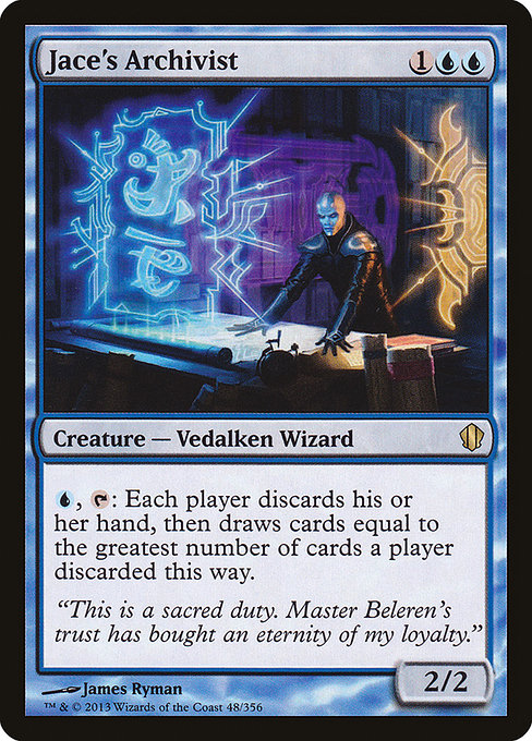 Commander 2013 - 48 - Jace's Archivist - Rare - U - Non-foil