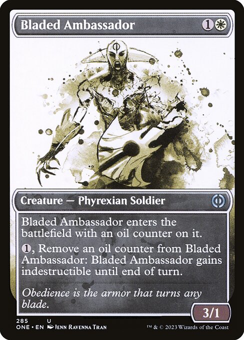Phyrexia: All Will Be One - 285 - Bladed Ambassador - Uncommon - W - Foil