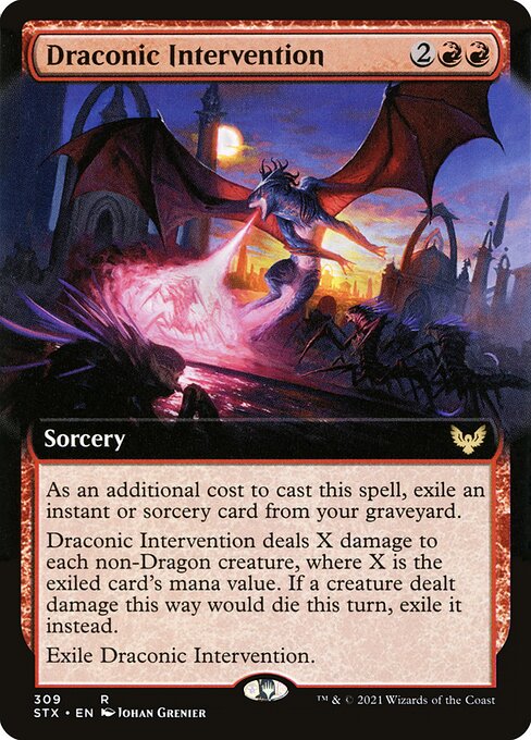 Strixhaven: School of Mages - 309 - Draconic Intervention - Rare - R - Non-foil
