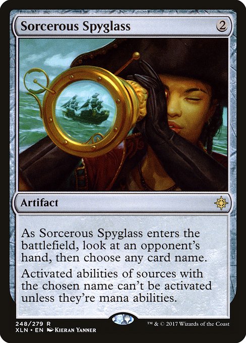 Ixalan - 248 - Sorcerous Spyglass - Rare - C - Foil