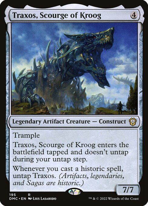 Dominaria United Commander - 195 - Traxos, Scourge of Kroog - Rare - C - Non-foil