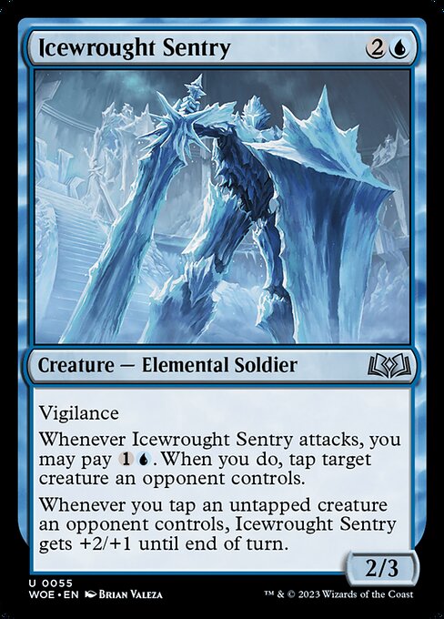 Wilds of Eldraine - 55 - Icewrought Sentry - Uncommon - U - Non-foil