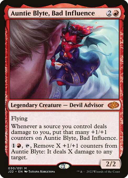 Jumpstart 2022 - 30 - Auntie Blyte, Bad Influence - Mythic - R - Non-foil