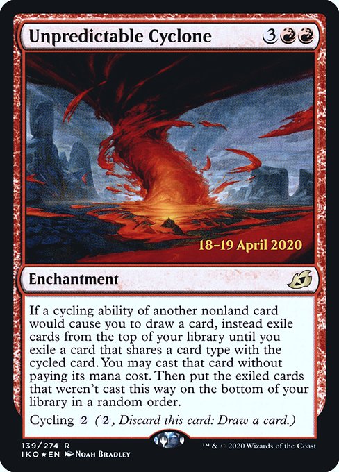 Ikoria: Lair of Behemoths Promos - 139s - Unpredictable Cyclone - Rare - R - Foil - Datestamped Promo