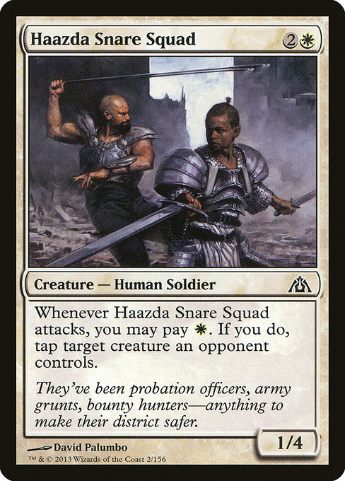 Dragon's Maze - 2 - Haazda Snare Squad - Common - W - Non-foil