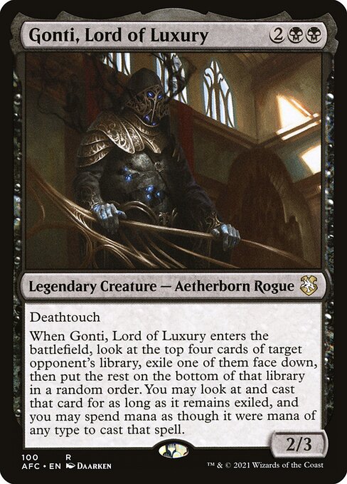 Forgotten Realms Commander - 100 - Gonti, Lord of Luxury - Rare - B - Non-foil