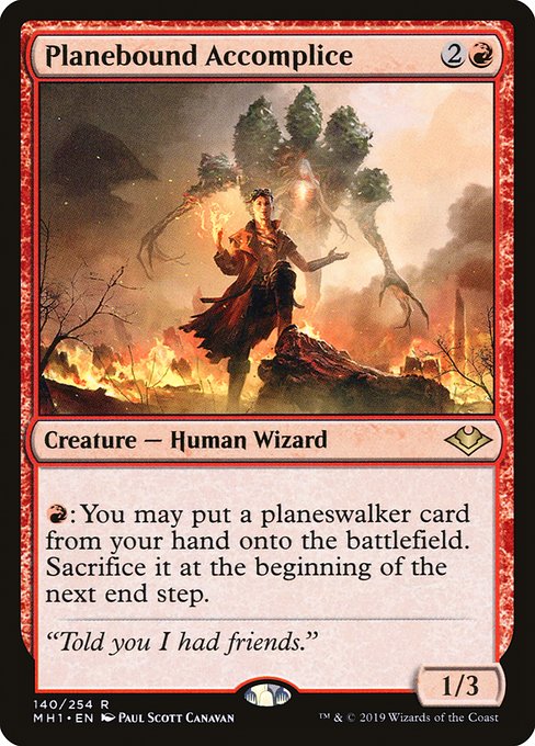 Modern Horizons - 140 - Planebound Accomplice - Rare - R - Non-foil