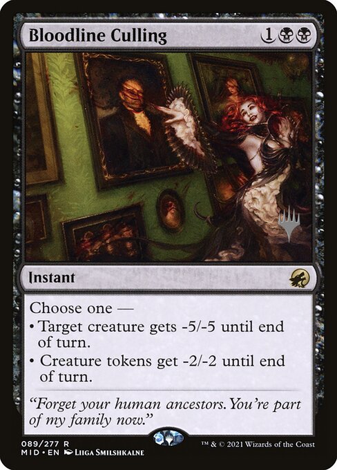 Innistrad: Midnight Hunt Promos - 89p - Bloodline Culling - Rare - B - Non-foil - Promo