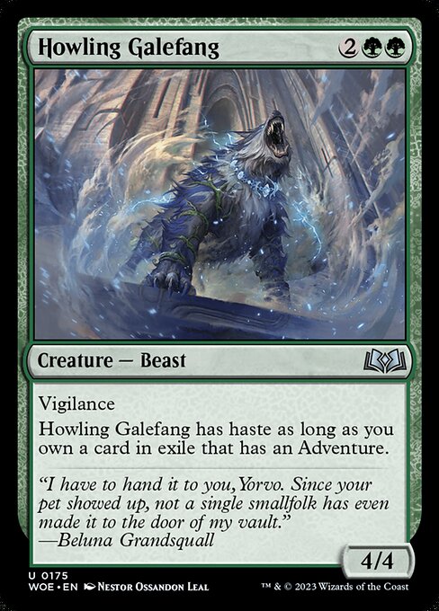 Wilds of Eldraine - 175 - Howling Galefang - Uncommon - G - Non-foil
