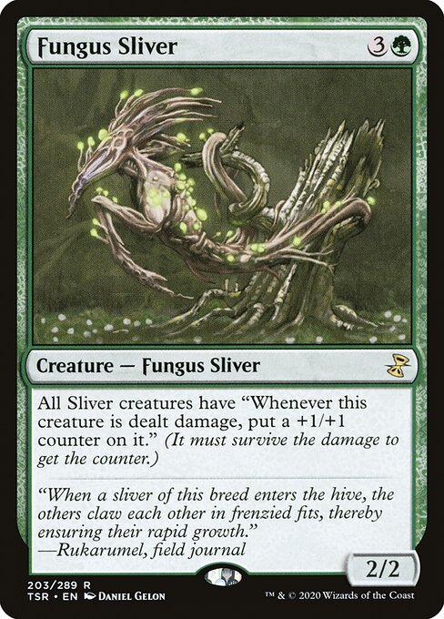 Time Spiral Remastered - 203 - Fungus Sliver - Rare - G - Foil