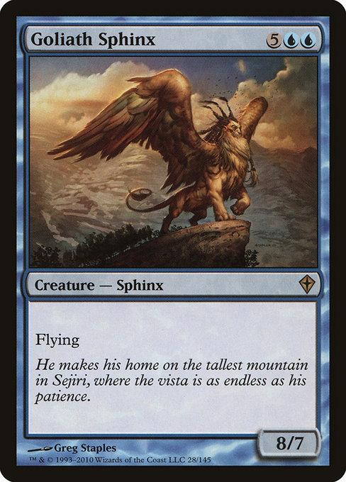 Worldwake - 28 - Goliath Sphinx - Rare - U - Non-foil