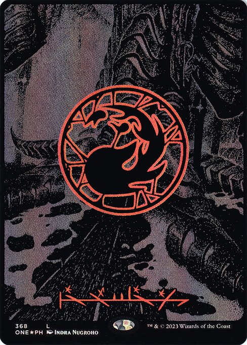 Phyrexia: All Will Be One - 368 - Mountain - Common - C - Foil