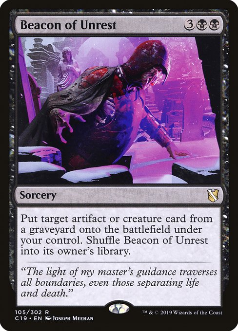 Commander 2019 - 105 - Beacon of Unrest - Rare - B - Non-foil