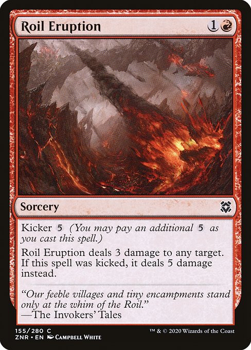 Zendikar Rising - 155 - Roil Eruption - Common - R - Non-foil
