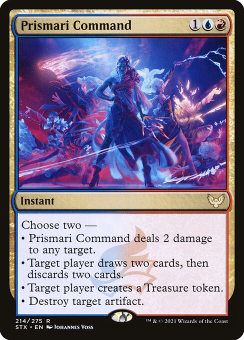 Strixhaven: School of Mages - 214 - Prismari Command - Rare - UR - Non-foil