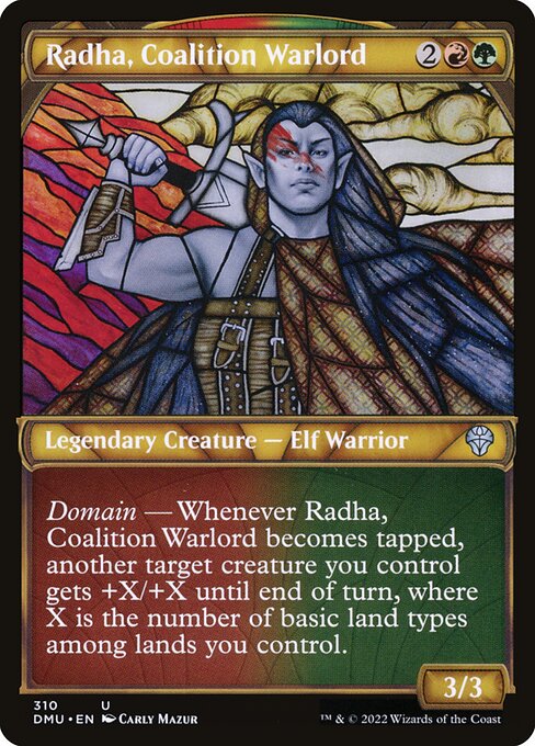 Dominaria United - 310 - Radha, Coalition Warlord - Uncommon - RG - Foil