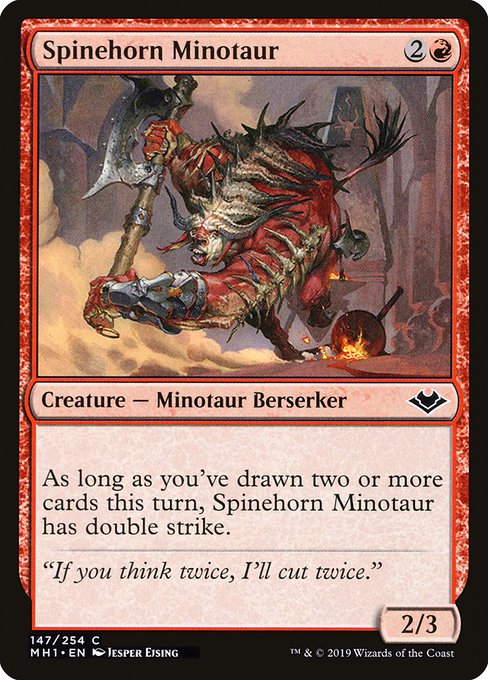 Modern Horizons - 147 - Spinehorn Minotaur - Common - R - Non-foil