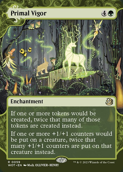 Wilds of Eldraine: Enchanting Tales - 59 - Primal Vigor - Rare - G - Non-foil