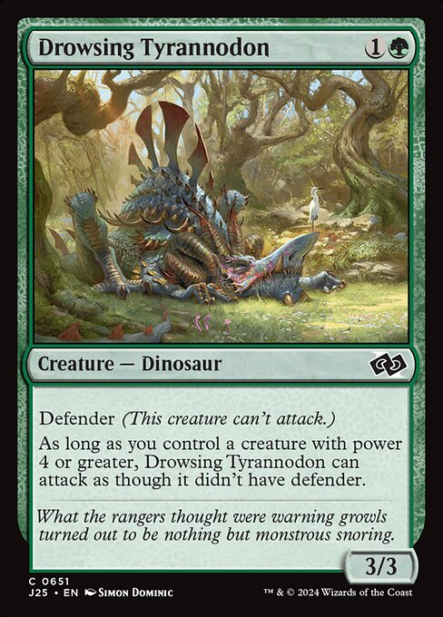 Foundations Jumpstart - 651 - Drowsing Tyrannodon - Common - G - Non-foil