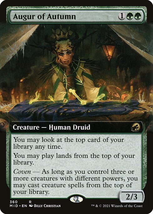 Innistrad: Midnight Hunt - 360 - Augur of Autumn - Rare - G - Foil