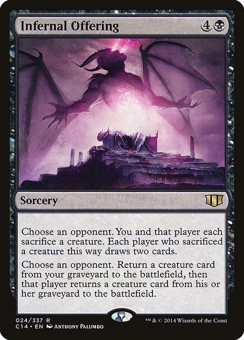 Commander 2014 - 24 - Infernal Offering - Rare - B - Non-foil