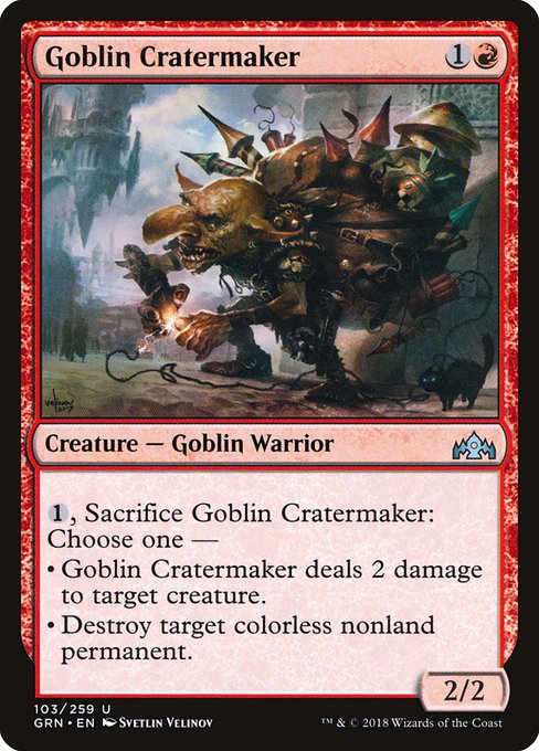 Guilds of Ravnica - 103 - Goblin Cratermaker - Uncommon - R - Non-foil