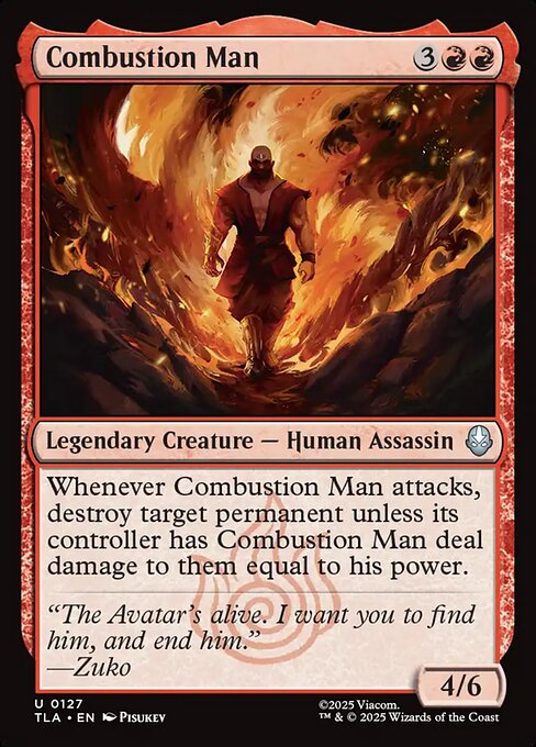 Avatar: The Last Airbender - 127 - Combustion Man - Uncommon - R - Non-foil