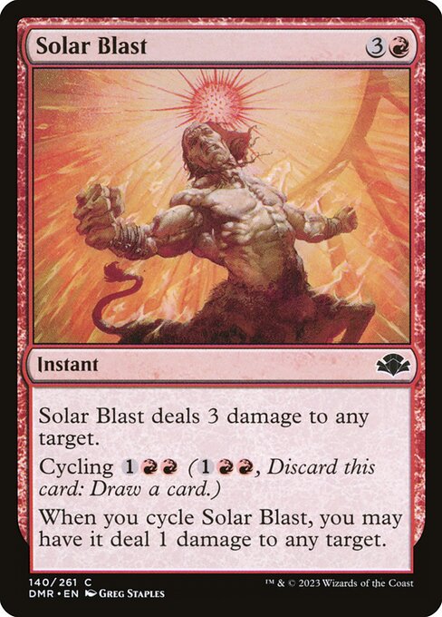 Dominaria Remastered - 140 - Solar Blast - Common - R - Non-foil