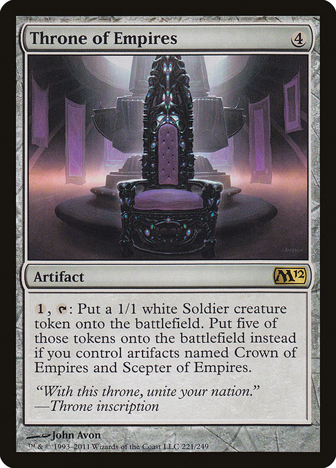 Magic 2012 - 221 - Throne of Empires - Rare - C - Non-foil