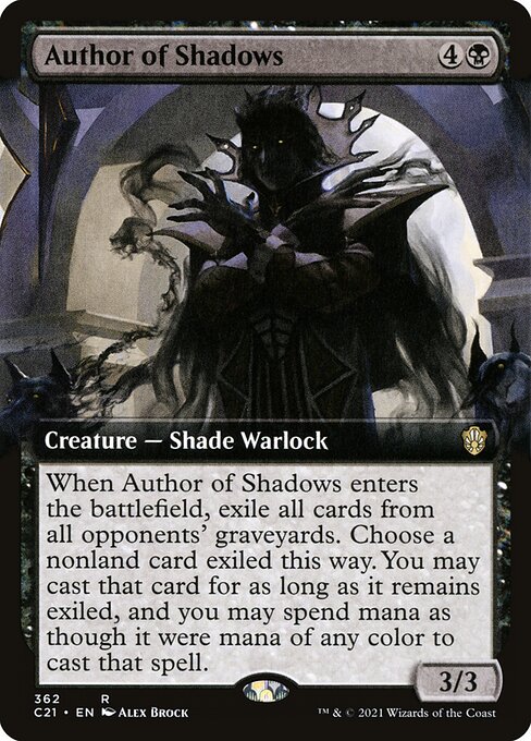 Commander 2021 - 362 - Author of Shadows - Rare - B - Non-foil