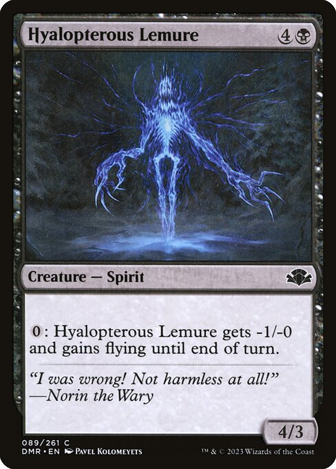 Dominaria Remastered - 89 - Hyalopterous Lemure - Common - B - Non-foil