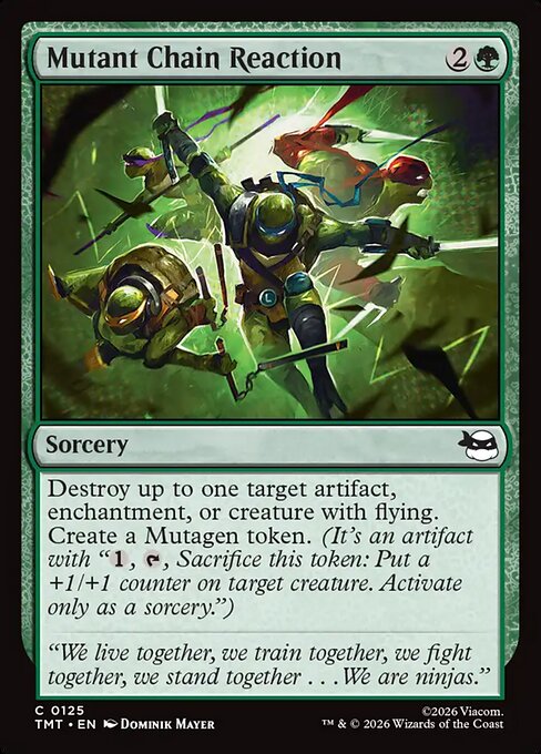 Teenage Mutant Ninja Turtles - 125 - Mutant Chain Reaction - Common - G - Non-foil