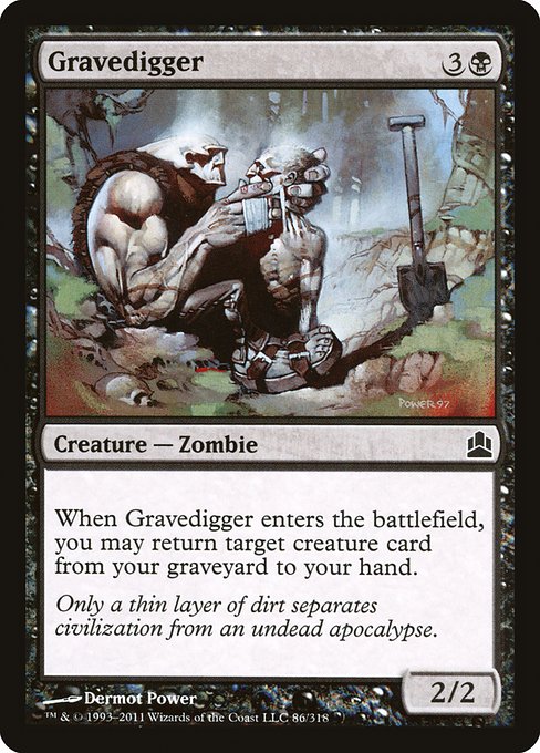 Commander 2011 - 86 - Gravedigger - Common - B - Non-foil