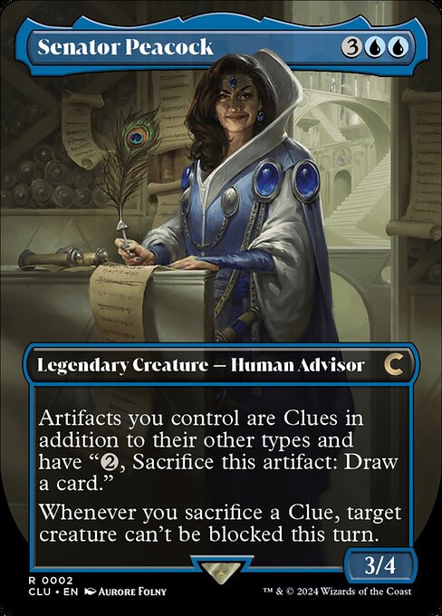 Ravnica: Clue Edition - 2 - Senator Peacock - Rare - U - Non-foil - Promo