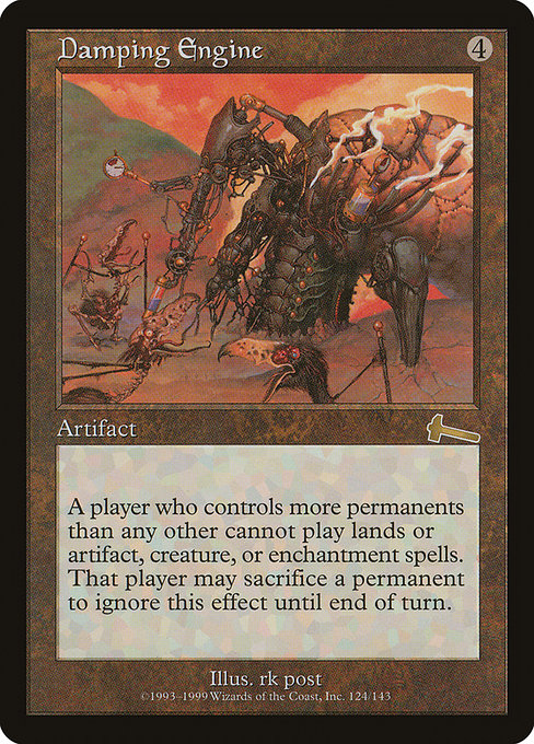 Urza's Legacy - 124 - Damping Engine - Rare - C - Non-foil
