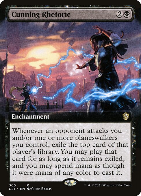 Commander 2021 - 365 - Cunning Rhetoric - Rare - B - Non-foil
